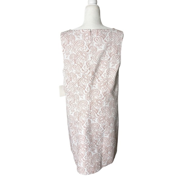 Victoria Beckham for Target Dress Womens XL Pink Floral Shift Jackie O Jacquard - Picture 9 of 14